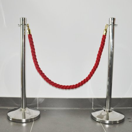  Barrera de control de multitudes Cuerda de polietileno con diferentes accesorios de gancho para hotel 