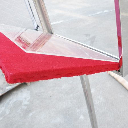 Letrero de acero inoxidable con poste de stainchion duradero para el vestíbulo del hotel