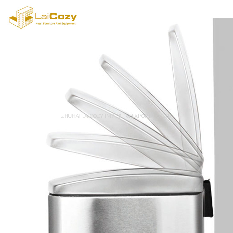 Cubos de basura de pedal para interior de acero inoxidable ignífugo para cocina 