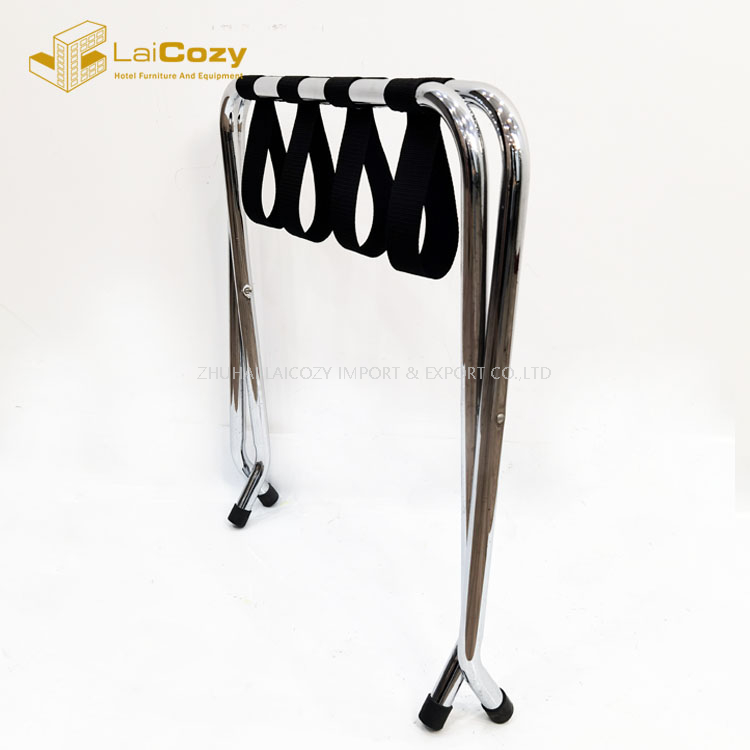 Portaequipajes de acero plegable para muebles de hotel para dormitorio 