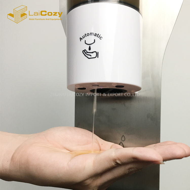 Dispensador de jabón desinfectante para manos con sensor automático de 0.5L