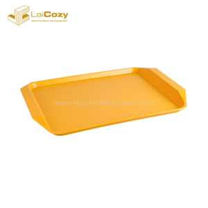  Bandejas de servicio de comida de cantina multiusos de colores PP