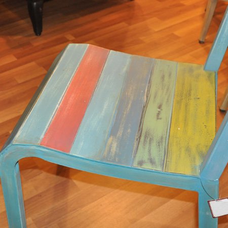 Silla de comedor de restaurante de hotel de acero con recubrimiento en polvo para exteriores
