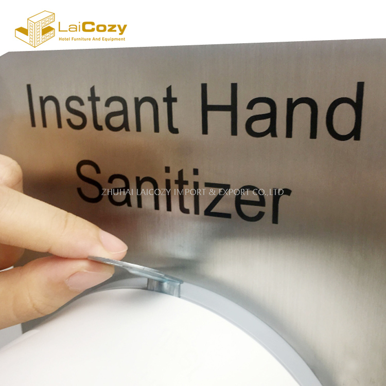 Soporte de mesa dispersor de desinfectante de manos con sensor automático sin contacto