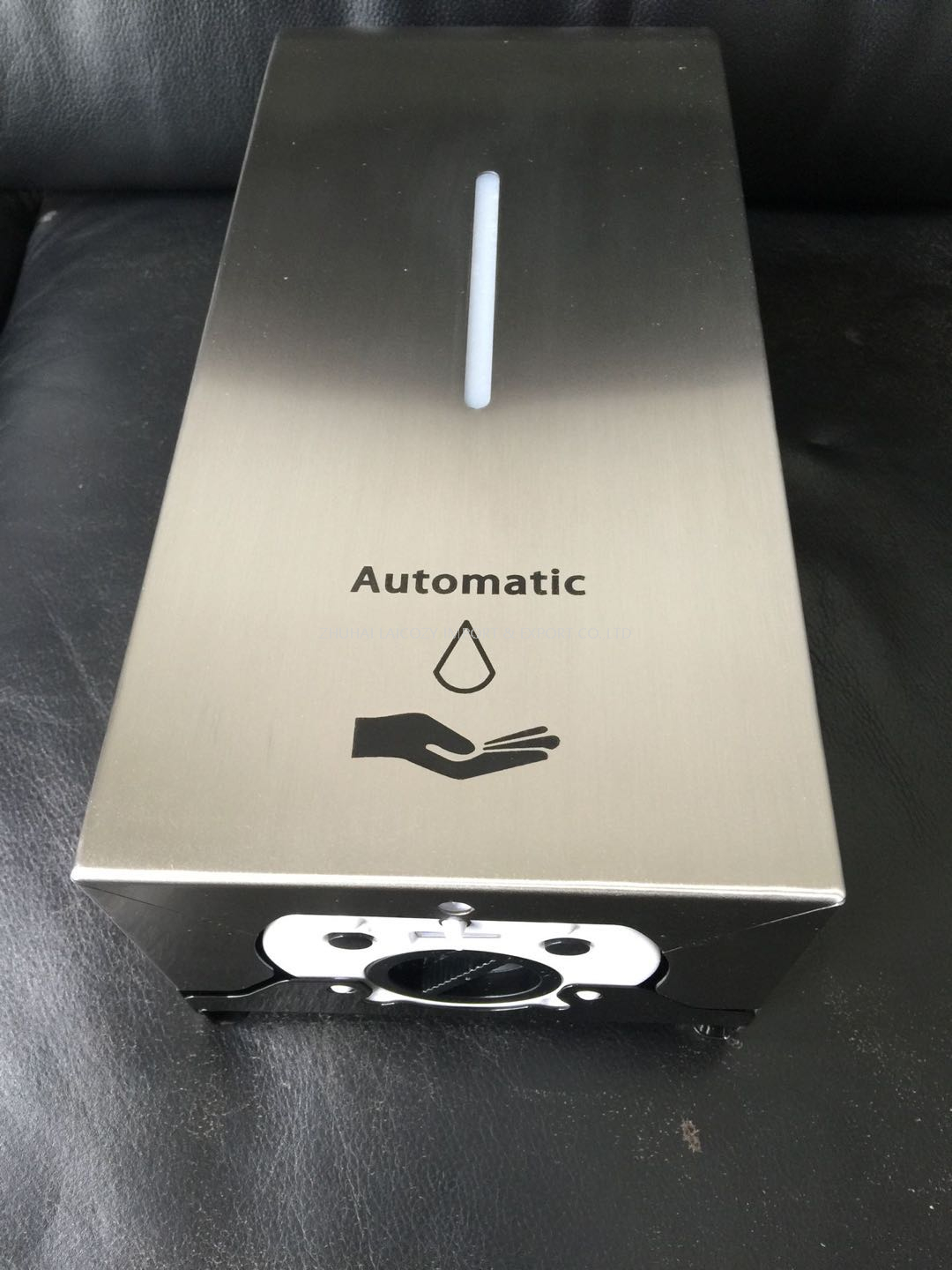 Soporte para dispensador de desinfectante de manos con sensor sin contacto de acero inoxidable de 1,5 l