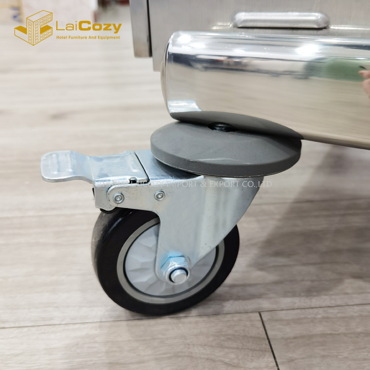 Mesa plegable de madera para servicio de habitaciones de alimentos y bebidas calientes para Hotel 
