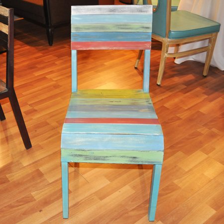 Silla de comedor de restaurante de hotel de acero con recubrimiento en polvo para exteriores